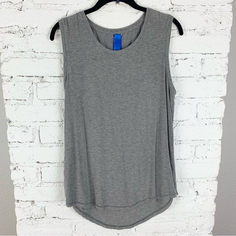 Kit & Ace Technical Cashmere Grey Curved Hem Tank 6